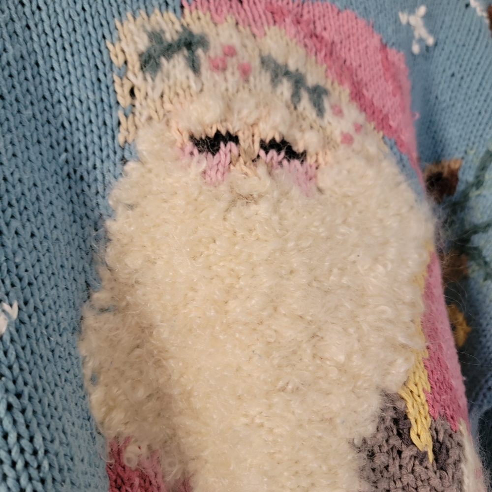 Vintage Ugly Santa Christmas Sweater Oversized Jumper - Picture 2 of 13